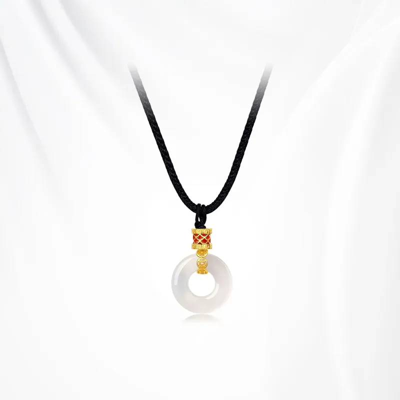 Ancient Jewelry Chalcedony Necklaces Unisex-5