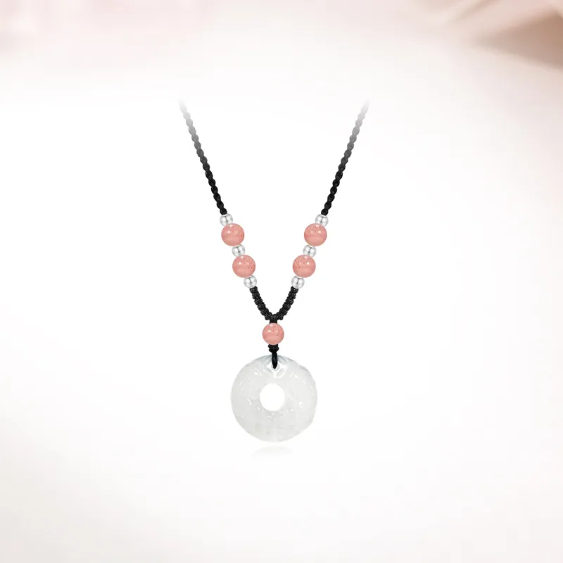 Ancient Jewelry Chalcedony Necklaces Unisex-7