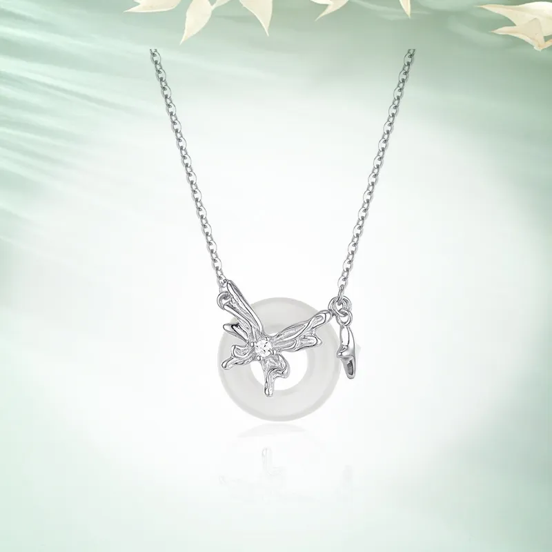 Ancient Jewelry Chalcedony Jade Necklaces Women's-1