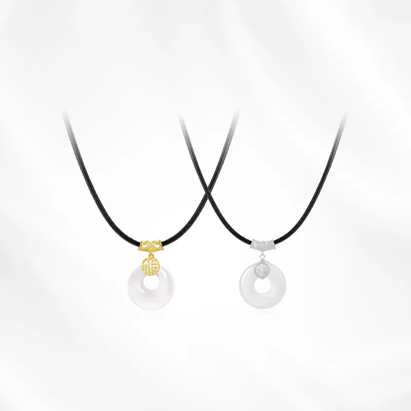 Ancient Jewelry Chalcedony Necklaces Unisex-7