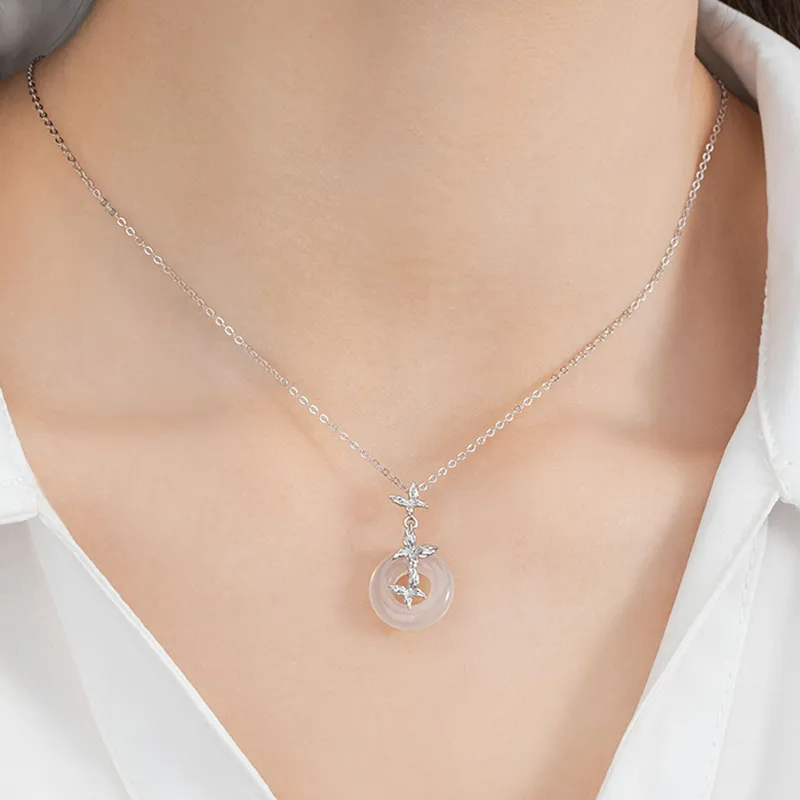Ancient Jewelry Chalcedony Necklaces Women's-1