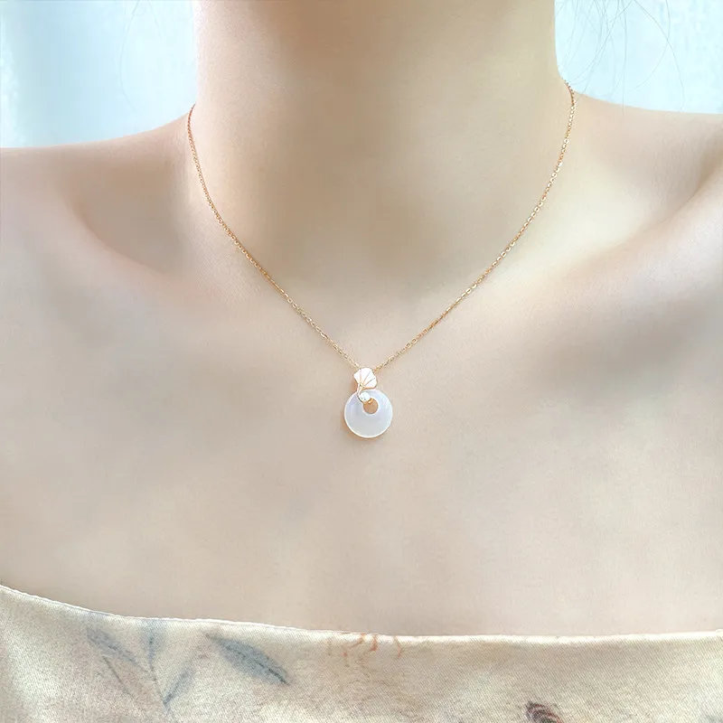 Ancient Jewelry Chalcedony Necklaces Women's-4