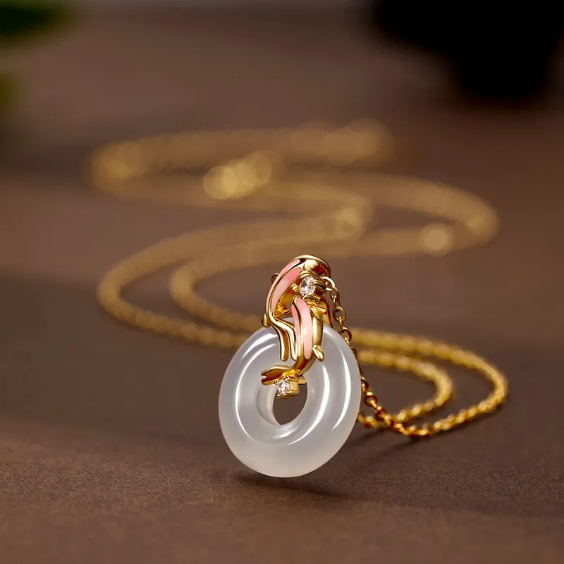 Ancient Jewelry Chalcedony Necklaces Women's-5