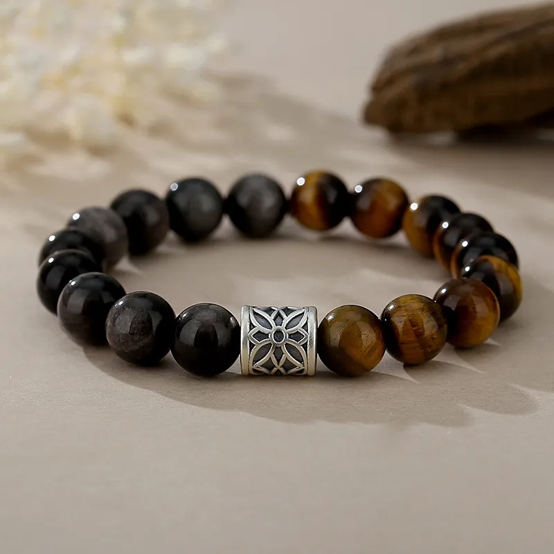 Ancient Jewelry Obsidian Jade Bracelets Unisex-1