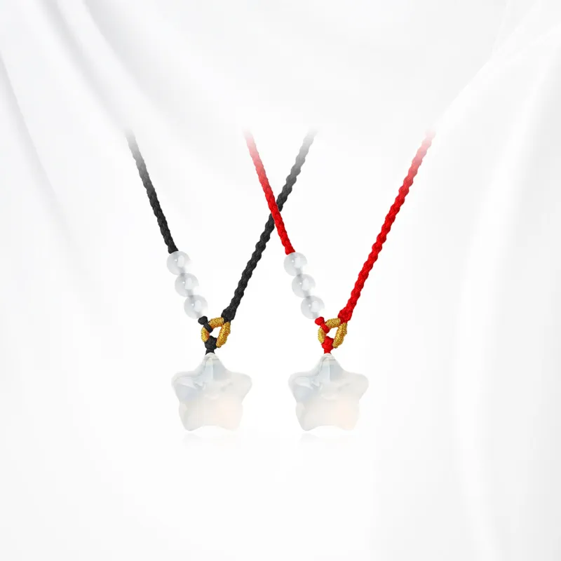 Ancient Jewelry Chalcedony Necklaces Unisex-7