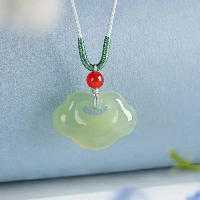 Ancient Jewelry Chalcedony Necklaces Unisex-10