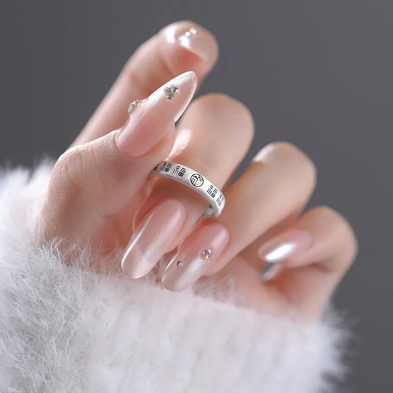 Ancient Jewelry 999 Fine Silver Rings Unisex-1