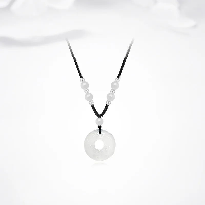 Ancient Jewelry Chalcedony Necklaces Unisex-4