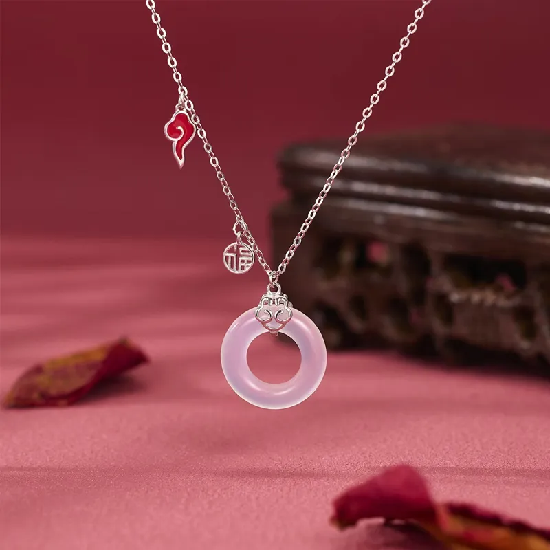 Ancient Jewelry Chalcedony Necklaces Women's-1