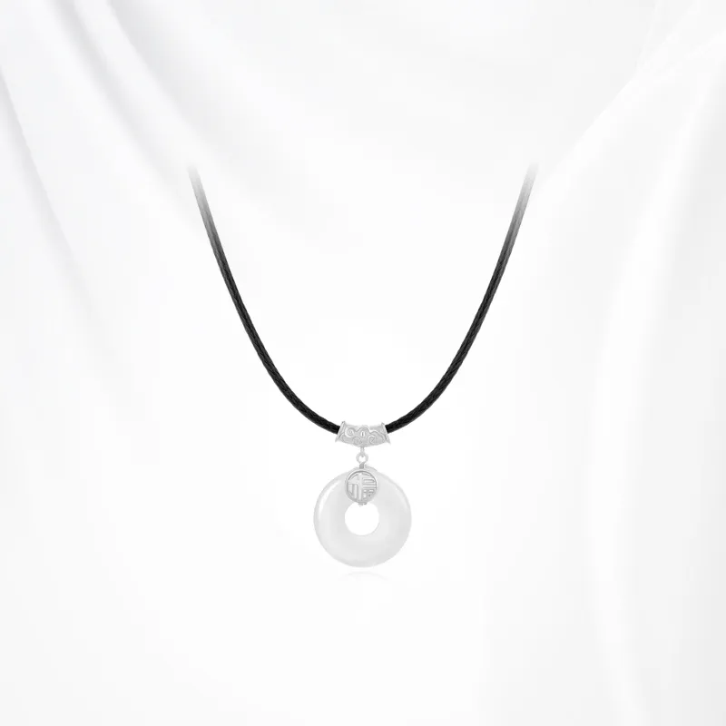 Ancient Jewelry Chalcedony Necklaces Unisex-4