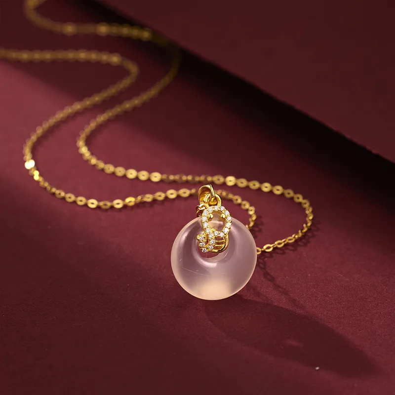 Ancient Jewelry Chalcedony Necklaces Women's-1