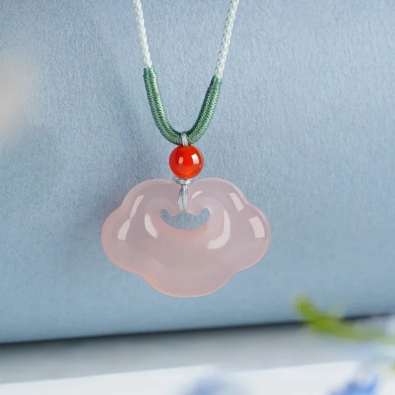 Ancient Jewelry Chalcedony Necklaces Unisex-13