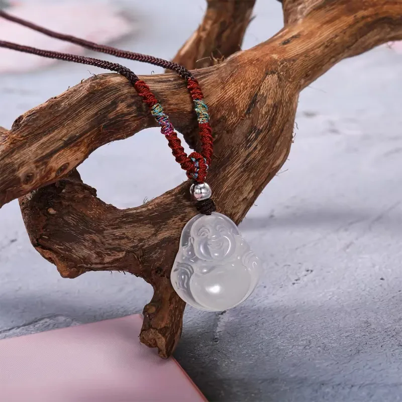 Ancient Jewelry Chalcedony Necklaces Unisex-2