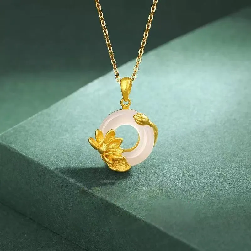 Ancient Jewelry Chalcedony Necklaces Women's-1
