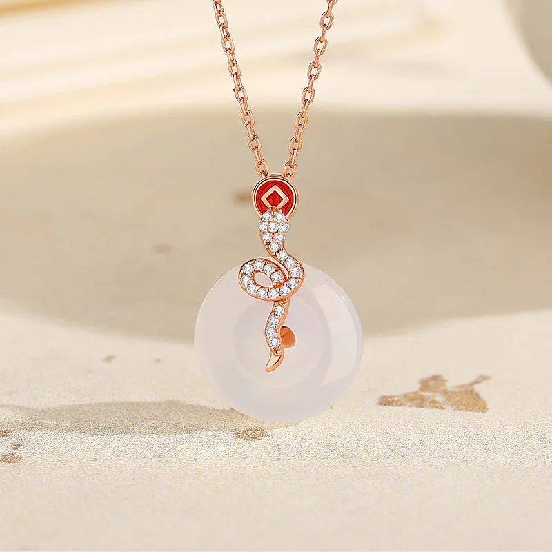 Ancient Jewelry Chalcedony Necklaces Women's-1