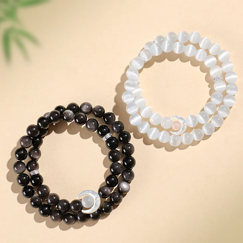 Ancient Jewelry Glass Cat Eye Bracelets Unisex-8