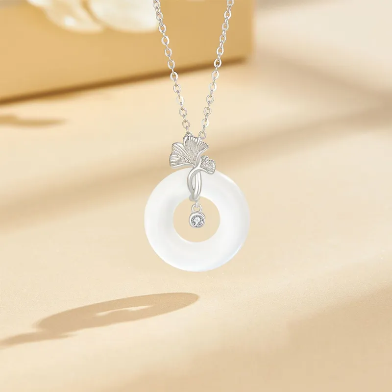 Ancient Jewelry Chalcedony Jade Necklaces Women's-2