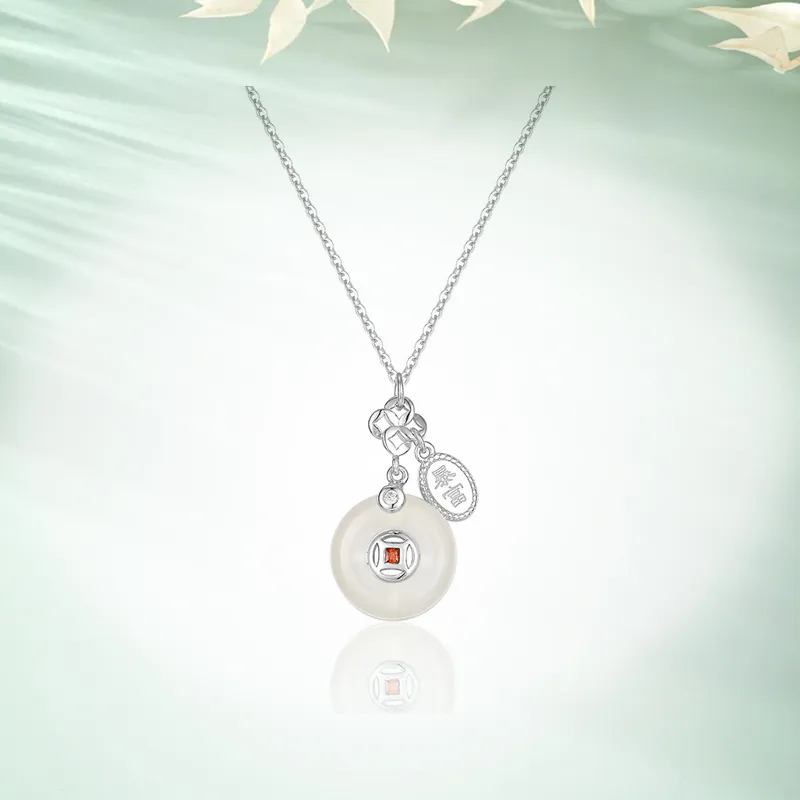 Ancient Jewelry Chalcedony Jade Necklaces Women's-2