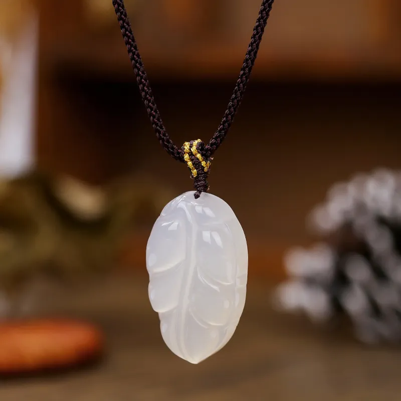 Ancient Jewelry Chalcedony Necklaces Unisex-2