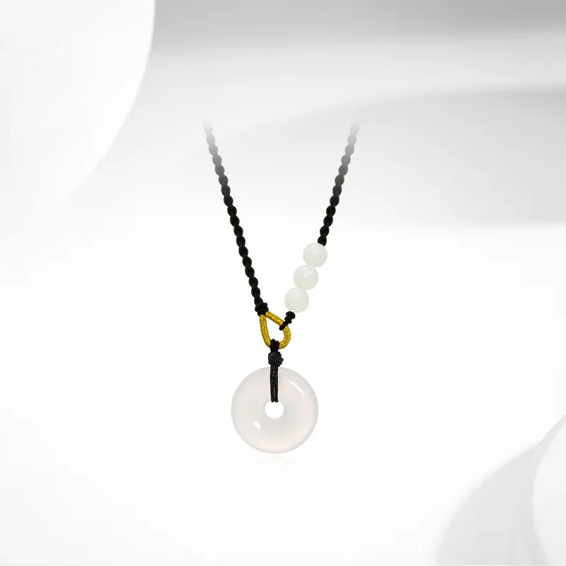 Ancient Jewelry Chalcedony Necklaces Unisex-2