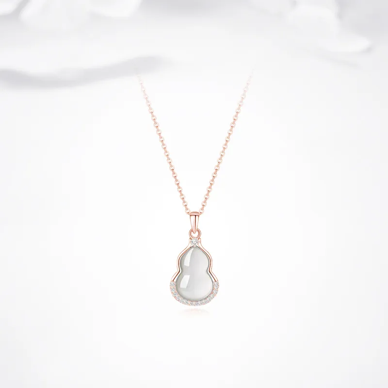 Ancient Jewelry Chalcedony Jade Necklaces Women's-4