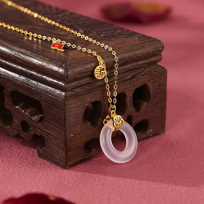 Ancient Jewelry Chalcedony Necklaces Women's-5
