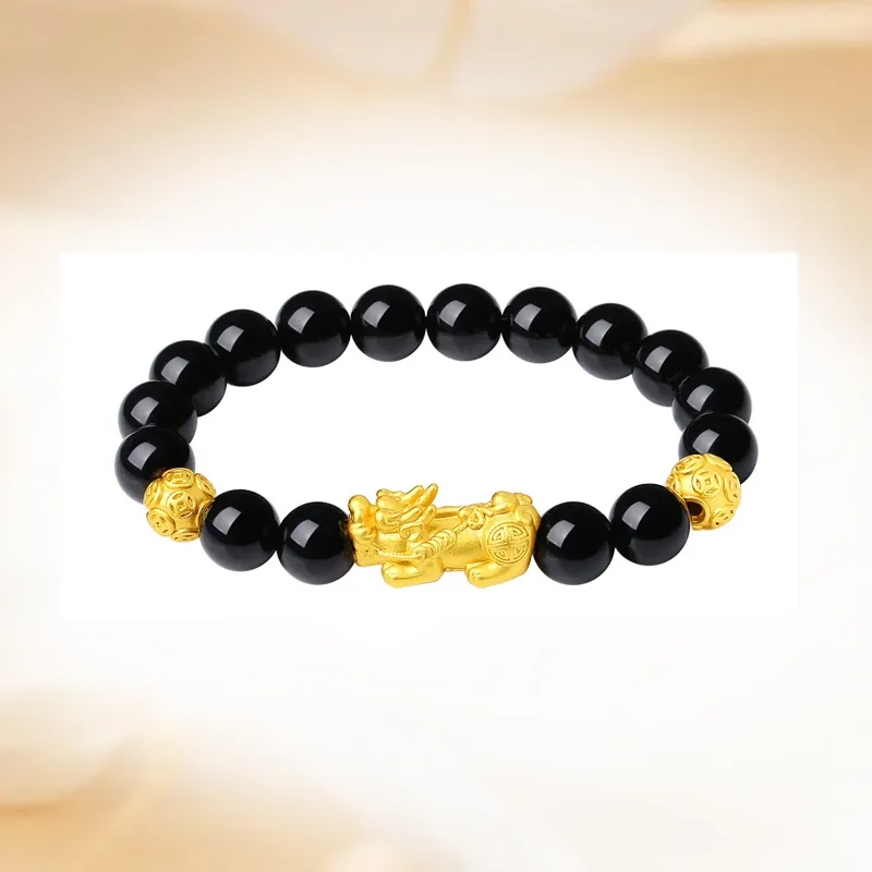 Ancient Jewelry Obsidian Bracelets Men's-1