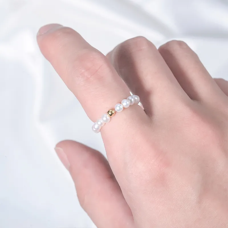 Ancient Jewelry Pearl Rings Women's-1