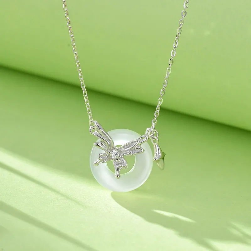 Ancient Jewelry Chalcedony Jade Necklaces Women's-2