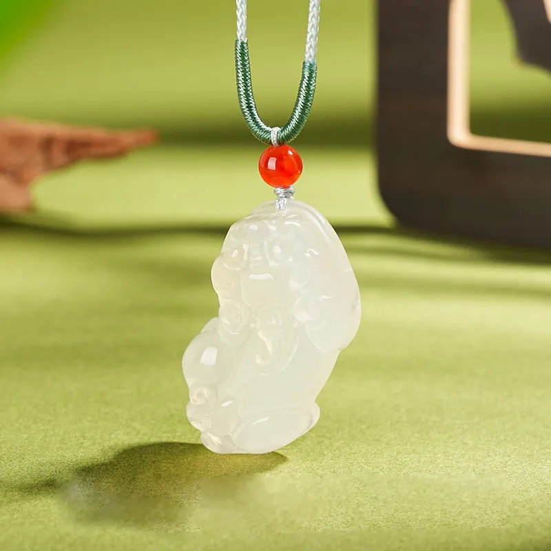 Ancient Jewelry Chalcedony Jade Necklaces Unisex-1