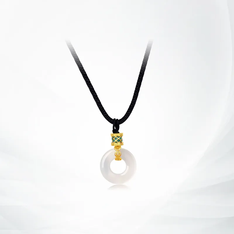 Ancient Jewelry Chalcedony Necklaces Unisex-1