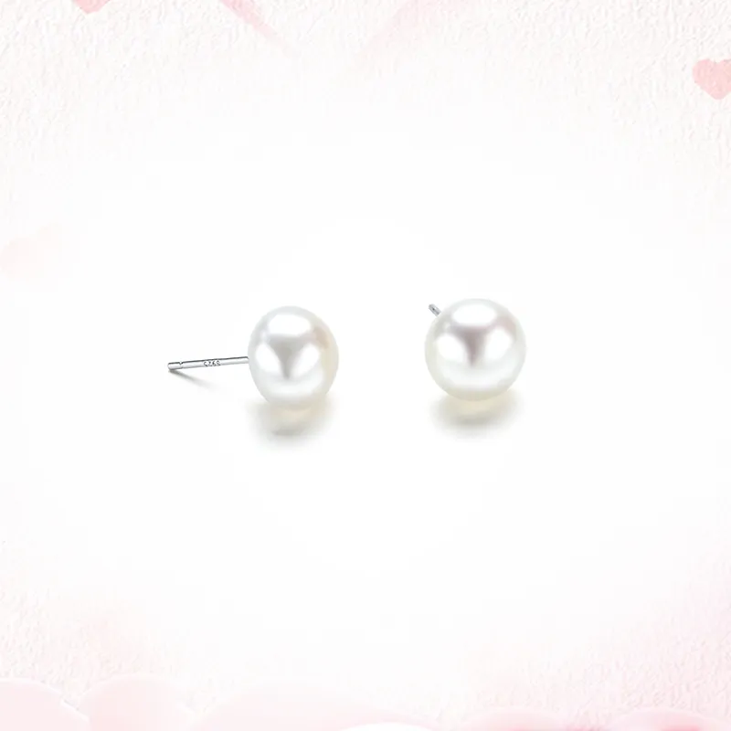 Ancient Jewelry Pearl Stud Earrings Women's-2