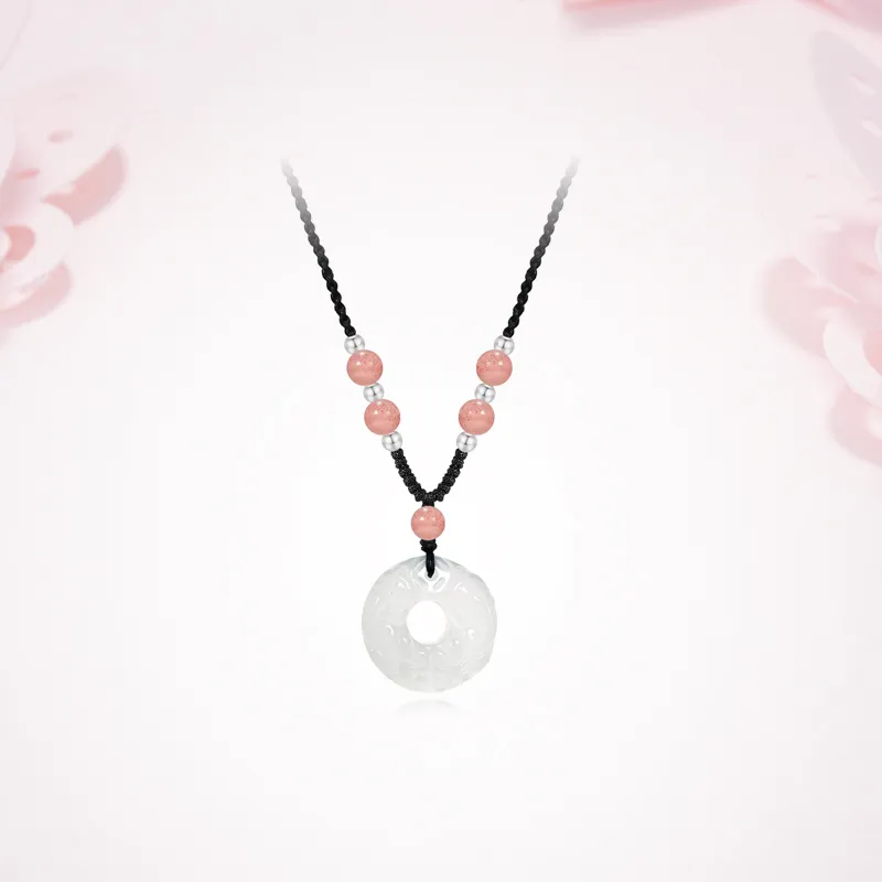 Ancient Jewelry Chalcedony Necklaces Unisex-8
