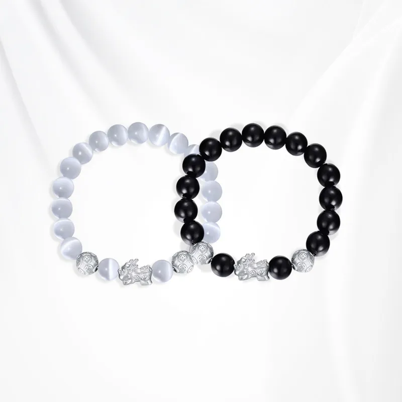 Ancient Jewelry Glass Cat Eye Bracelets Unisex-7