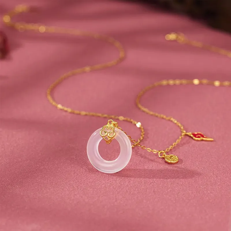 Ancient Jewelry Chalcedony Necklaces Women's-4