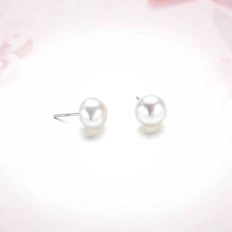 Ancient Jewelry Pearl Stud Earrings Women's-1