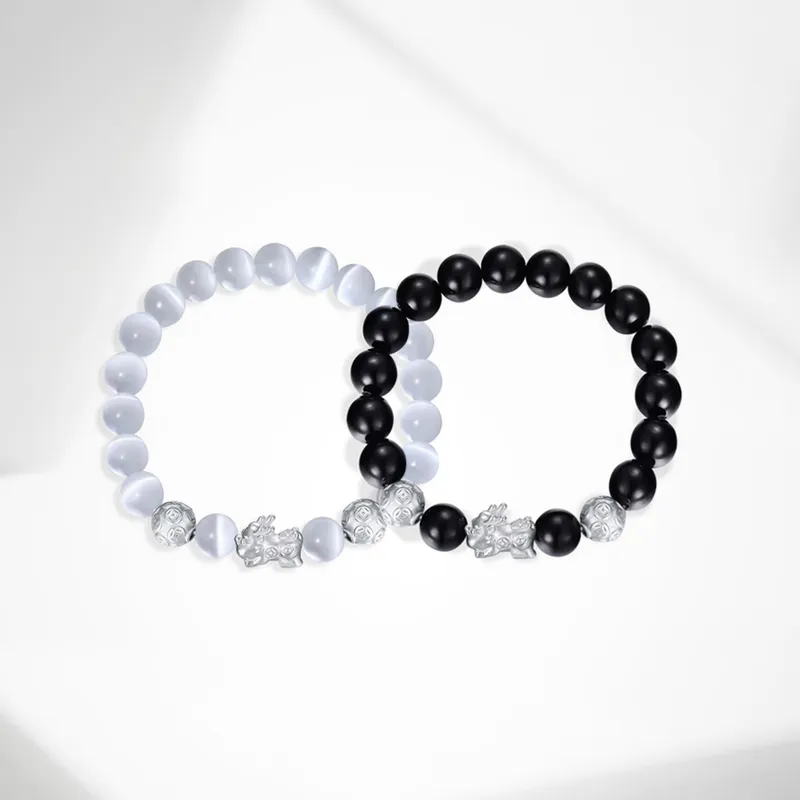 Ancient Jewelry Glass Cat Eye Bracelets Unisex-8