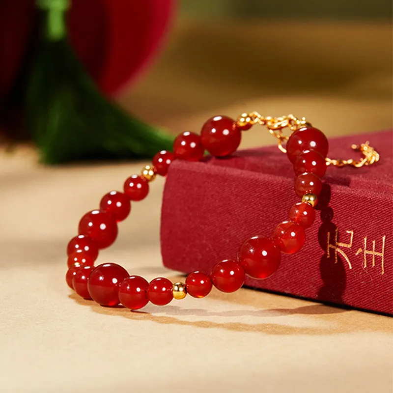 Ancient Jewelry Agate Jade Bracelets Women's-2
