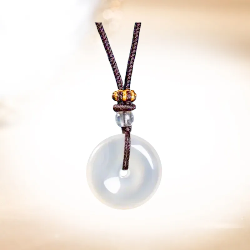Ancient Jewelry Chalcedony Necklaces Unisex-1