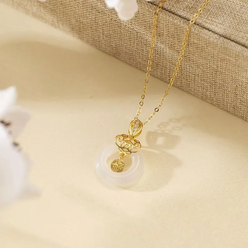 Ancient Jewelry Chalcedony Necklaces Women's-5