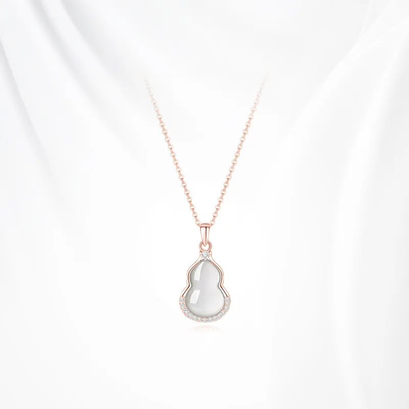 Ancient Jewelry Chalcedony Jade Necklaces Women's-5