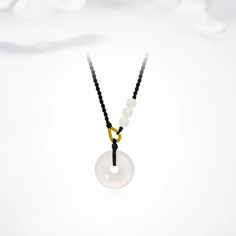 Ancient Jewelry Chalcedony Necklaces Unisex-4