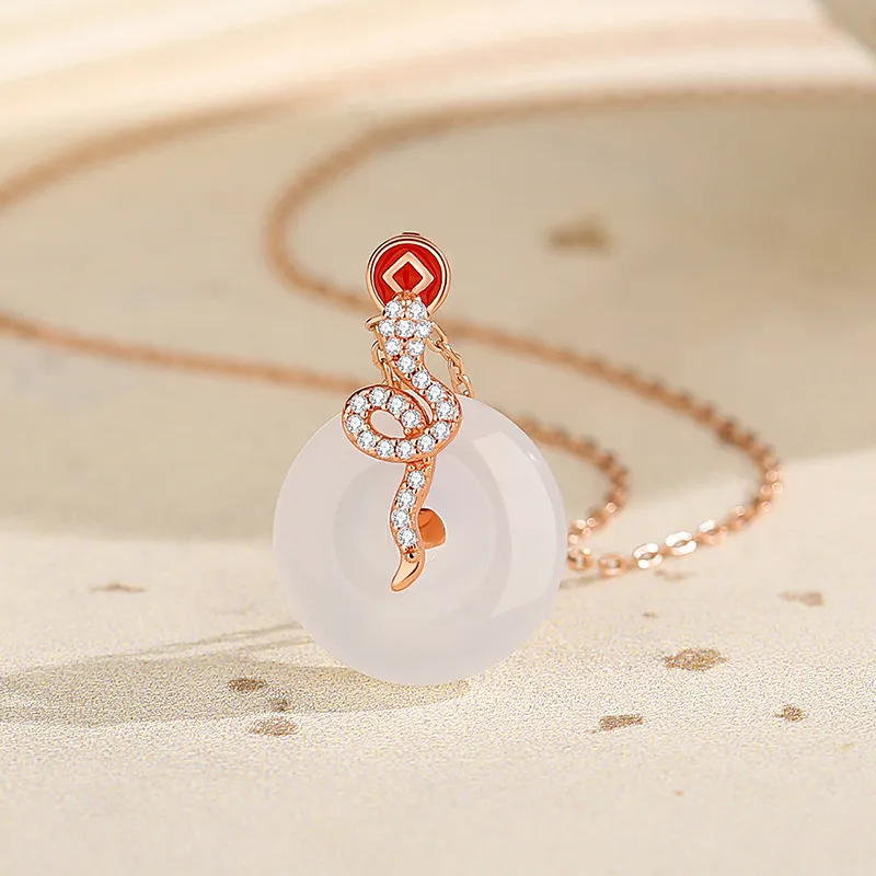 Ancient Jewelry Chalcedony Necklaces Women's-2