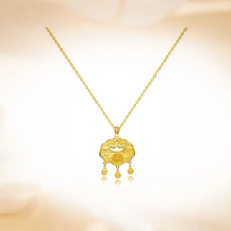 Ancient Jewelry S999 Fine Silver Necklaces Women's-1