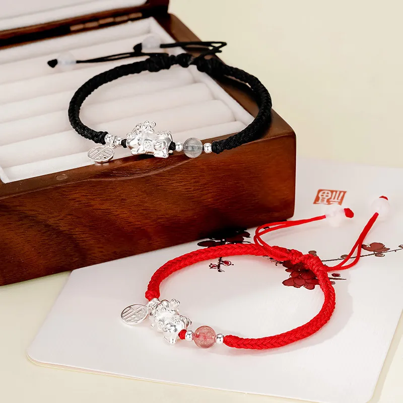 Ancient Jewelry S999 Fine Silver Bracelets Unisex-7