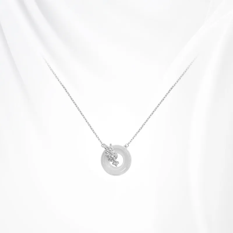 Ancient Jewelry Chalcedony Jade Necklaces Women's-2