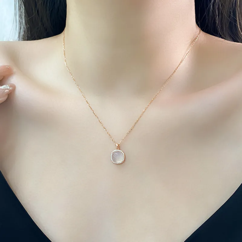 Ancient Jewelry Chalcedony Necklaces Women's-4