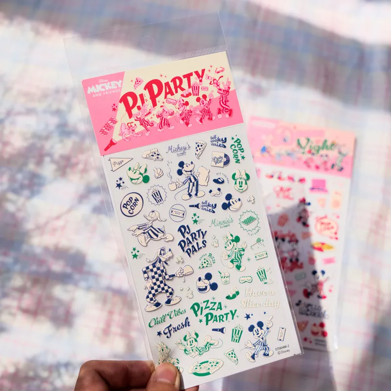 Disney Mickey Mouse Family Collection Pajamas Party DIY Stickers-3