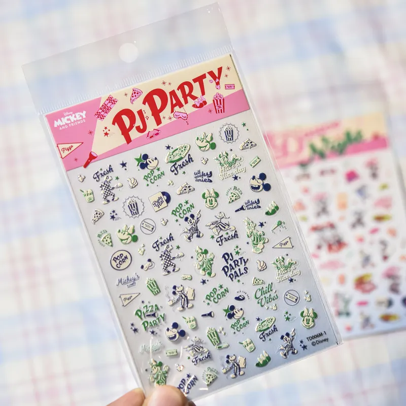 Disney Mickey Mouse Family Collection Pajamas Party Creative DIY Stickers-1