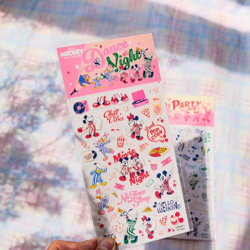 Disney Mickey Mouse Family Collection Pajamas Party DIY Stickers-1